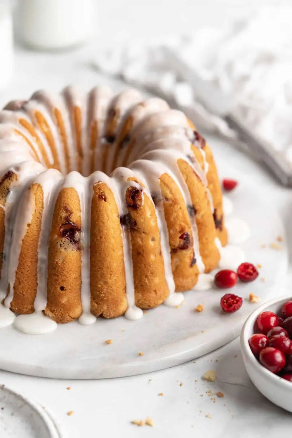 Cranberry orange pound cake