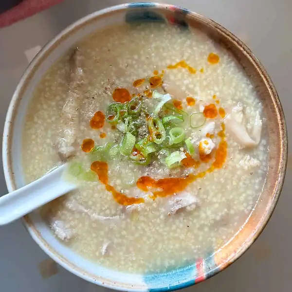 Millet Porridge / Congee with Chicken and Mushrooms