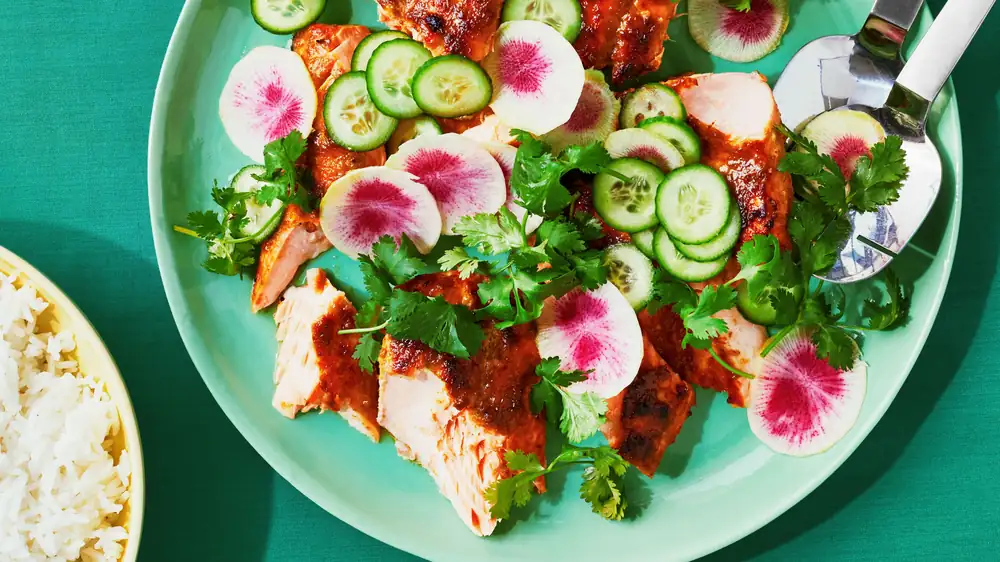 Green Curry–Glazed Salmon