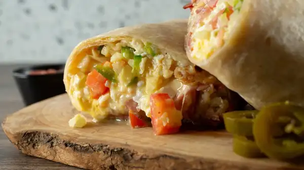 Don't waste leftover mashed potatoes: make a more substantial breakfast burrito
