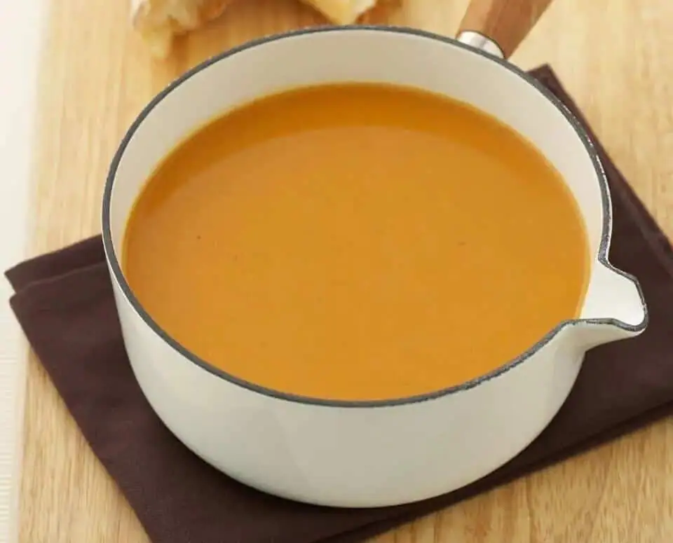 Roasted Sweet Potato Soup w/ Ginger & Cinnamon
