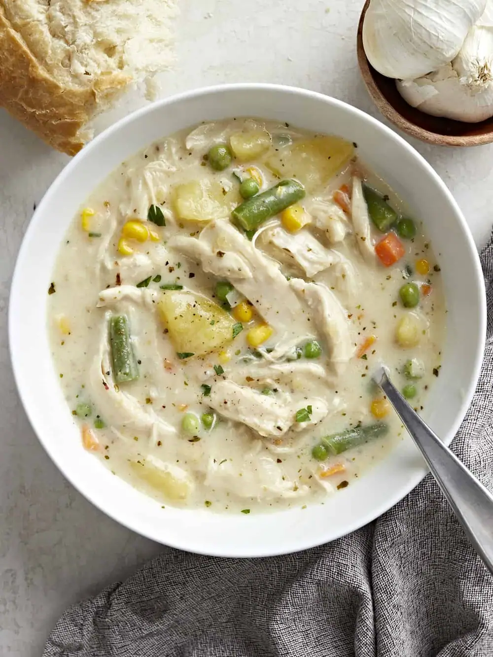 Pot pie flavor, soup simplicity