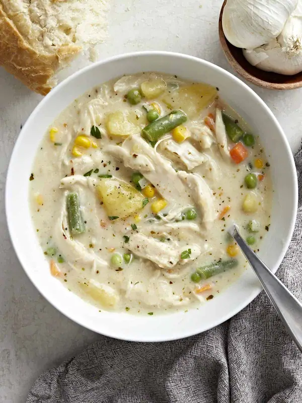 Pot pie flavor, soup simplicity
