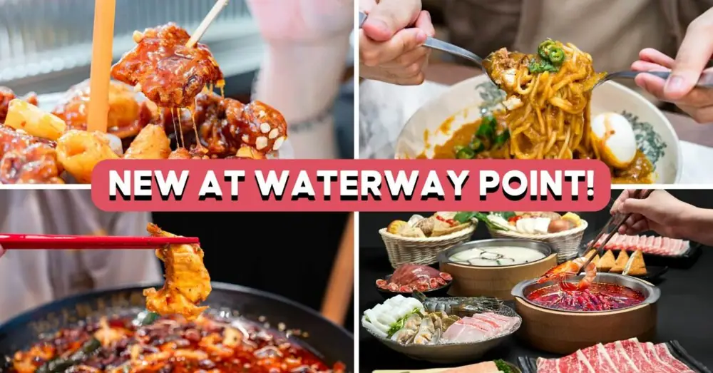 4 nuevos restaurantes en Waterway Point que debes probar, desde el famoso pescado vivo hervido al estilo de Sichuan (en China) hasta el pollo frito coreano