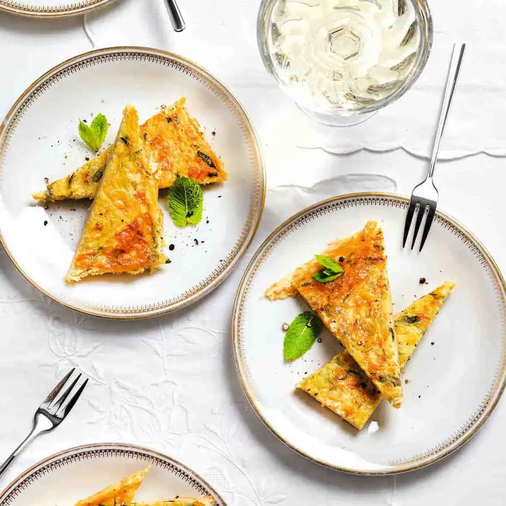 Chickpea Farinata: A Twist with Zucchini and Mint