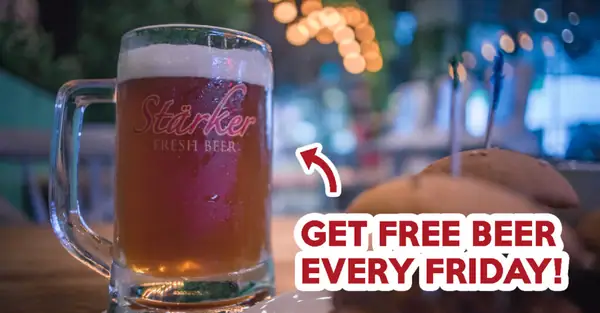 Starker Is Giving Out 600 Half-Pints Of Beer For Free Every Friday Till Feb 2018