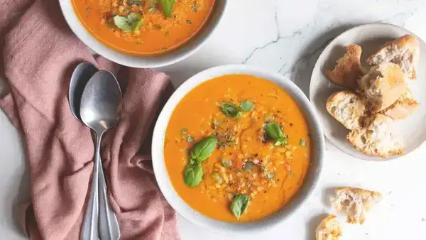 Italian red lentil soup
