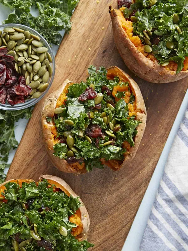 Easy, Budget-Friendly Stuffed Sweet Potatoes in 20 minutes!