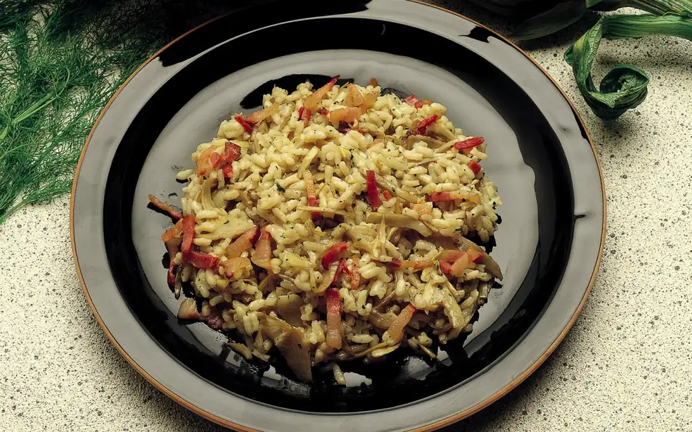 Risotto With Artichokes and Speck