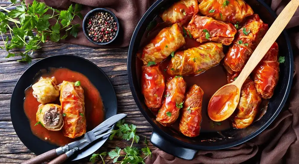 Cabbage rolls with salmon and couscous, a step-by-step recipe with photos from author Zoryana Ivchenko