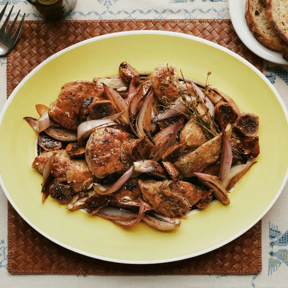 Vinegar Chicken With Figs