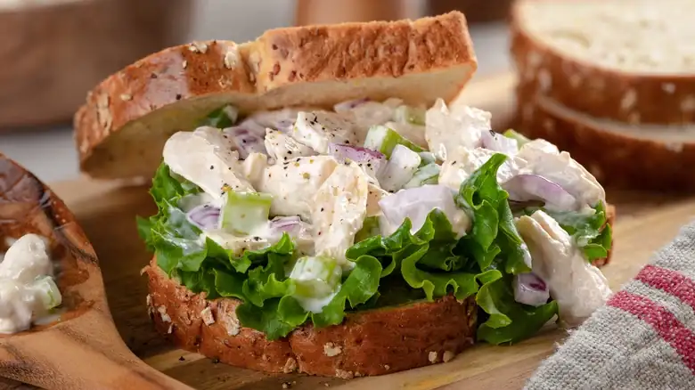Add a spicy touch to your chicken salad with a spiced ingredient
