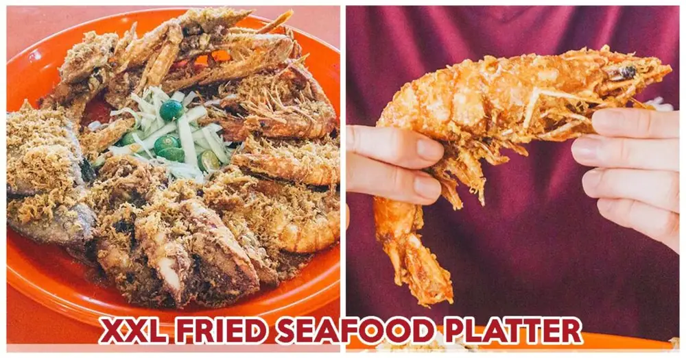 Reseña de Project Penyek: Plato XXL de mariscos fritos en el centro de comida ABC Brickworks