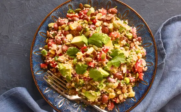 Ensalada de quinoa caleidoscópica