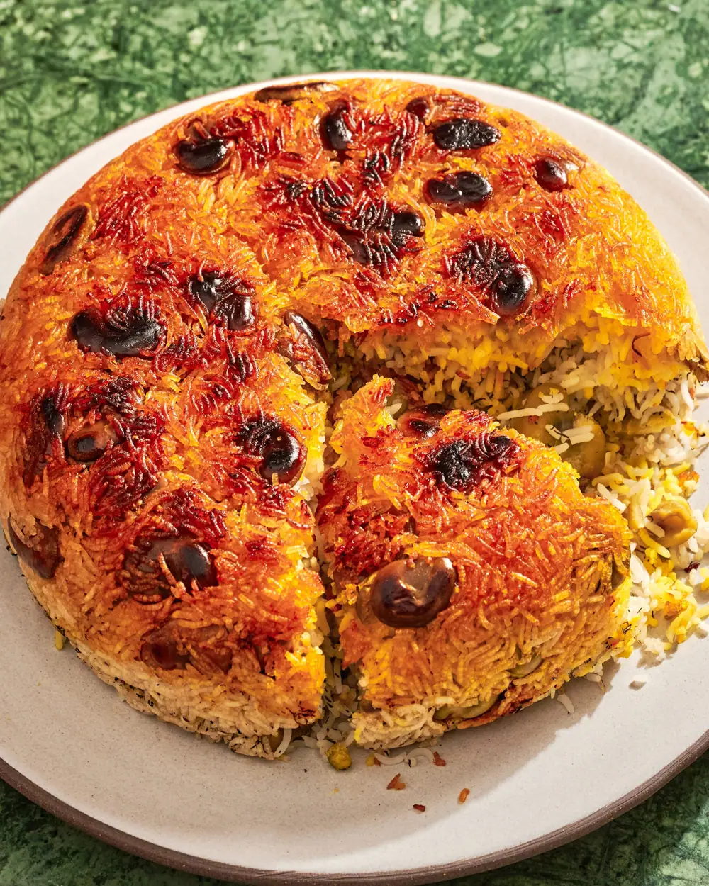 Baghali polo (arroz persa con eneldo y habas)