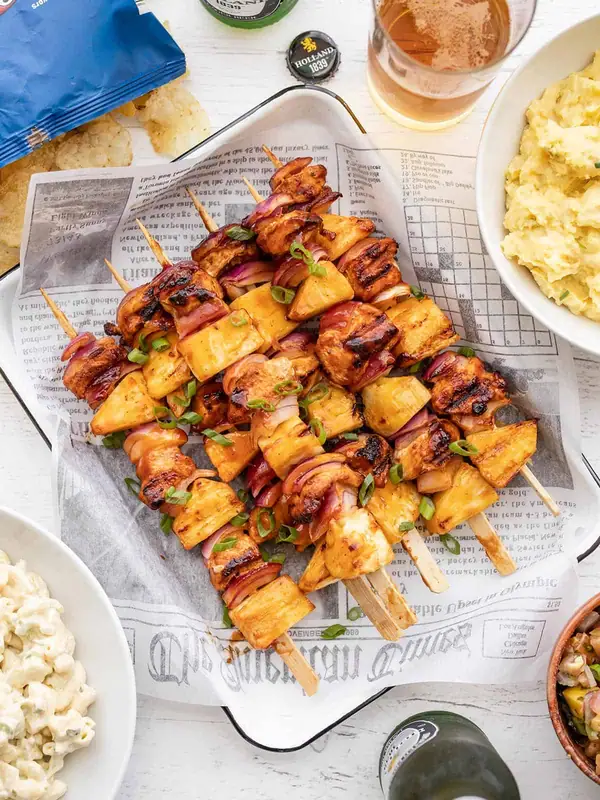 BBQ Chicken Kebabs