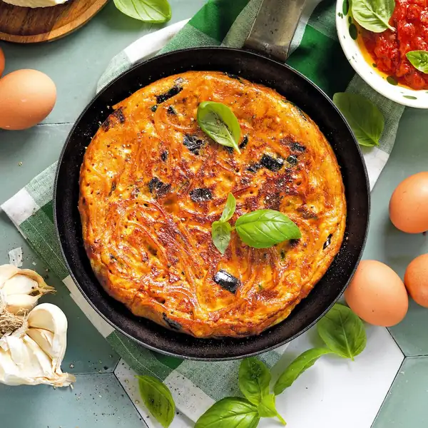 Spaghetti omelette alla Norma