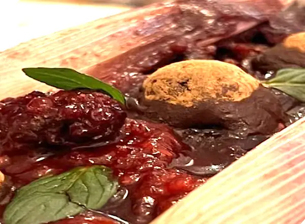 Chocolate tamale (74% cacao). Gerardo Vázquez Lugo at Nicos