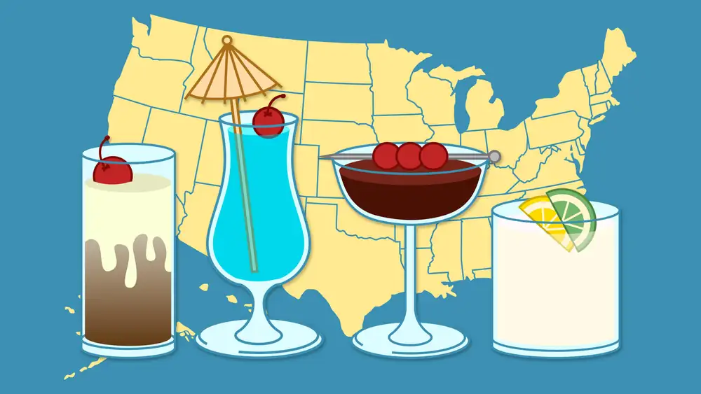 All of the Cocktails Named After U.S. States, Mapped