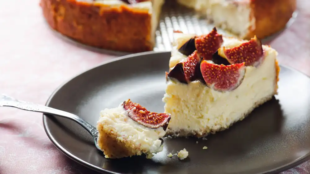 Ricotta and fresh figs: never has a cheesecake been more delicious