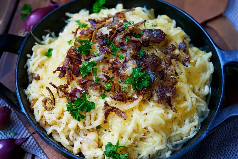 Receta de spaetzle de queso que todos aman