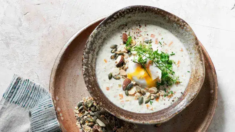 Creamy flake soup