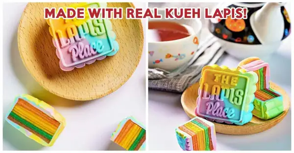 Rainbow Kueh Lapis Mooncakes Are Now A Thing Thanks To The Lapis Place