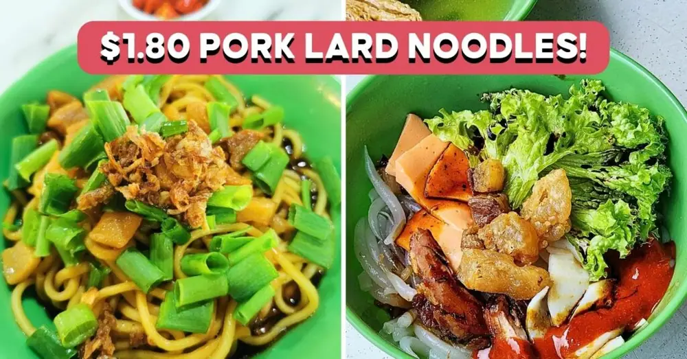 Consigue fideos con enormes trozos de manteca de cerdo por 1,80 dólares en este nuevo puesto de Bishan