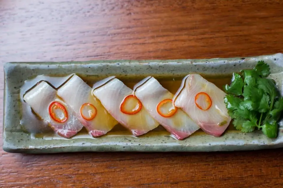 Hamachi (Yellowtail) Sashimi