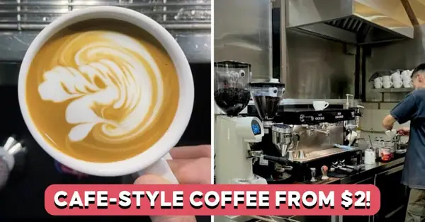 Encontramos un café con leche a 3,50 dólares en un nuevo puesto ambulante en el mercado de MacPherson.
