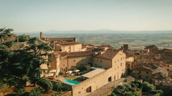 In Tuscany there is a 15th-century monastery with a hotel, two restaurants and a panoramic terrace
