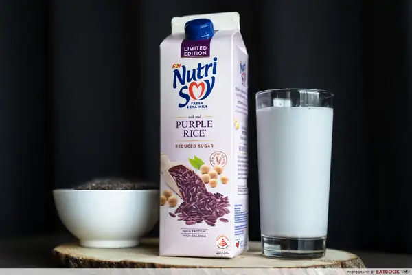 Nutrisoy tiene nueva leche de soja de arroz morado que sabe a Pulut Hitam