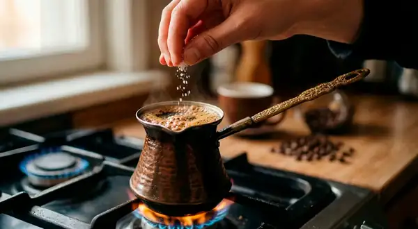 What does a pinch of salt do in coffee and why does it make it tastier?