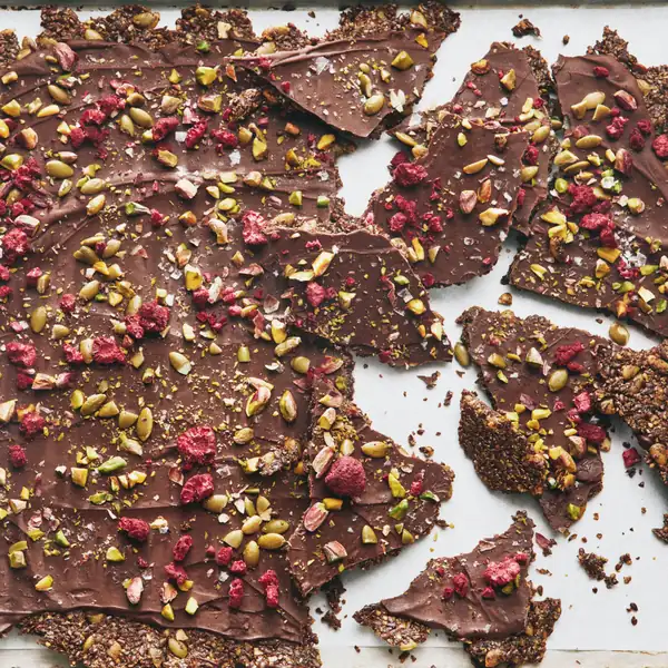 Dark Chocolate Flax Bark