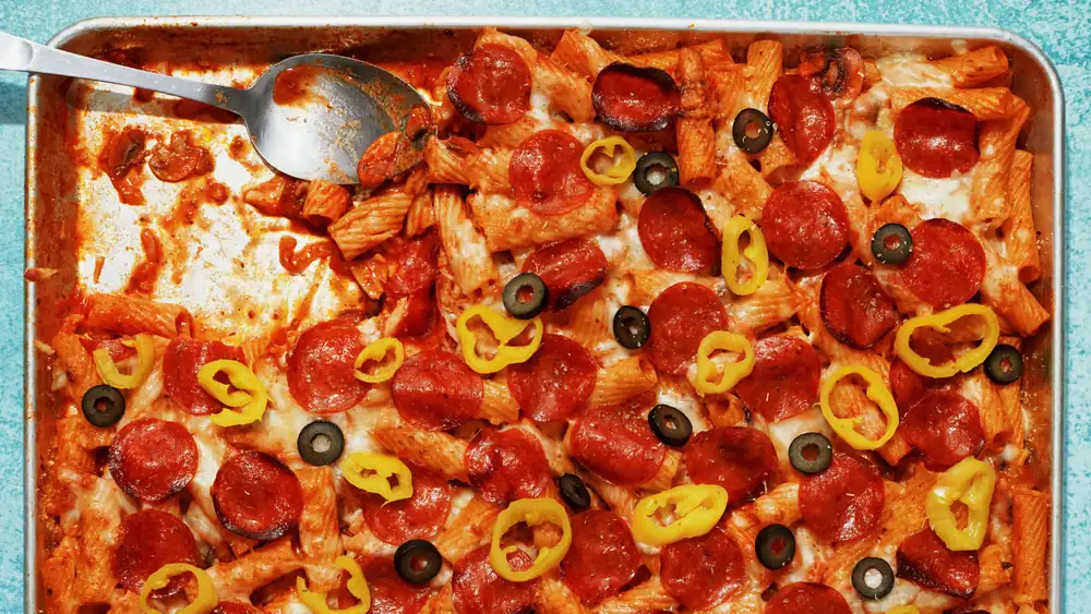 Sheet-Pan Pepperoni Pasta