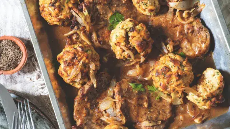 Pork neck with cumin