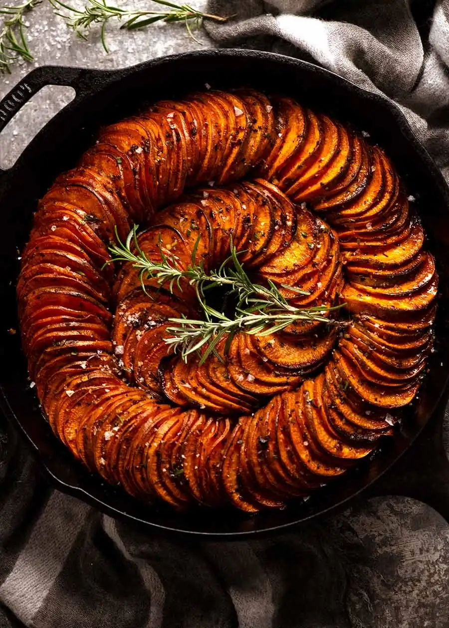 Spiral Sweet Potato Bake