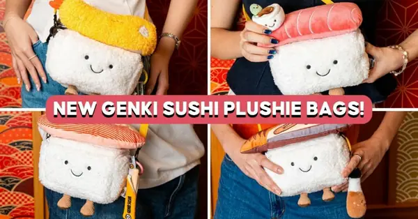 Genki Sushi's Viral Plushie Sling Bags Are Back With 4 New Designs