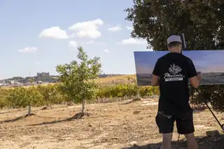Belmonte reúne a artistas de toda España en el concurso de pintura rápida de La Mancha Wines