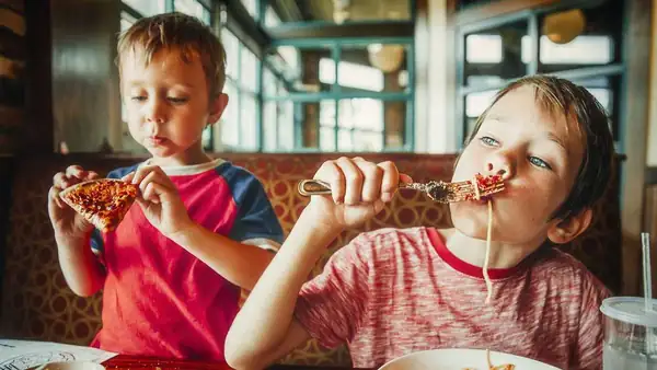 A restaurant fines customers for damage caused by their children