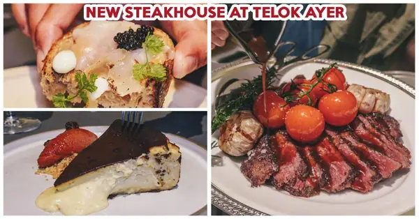 Reseña del restaurante Fat Belly Social Steakhouse: Filete Wagyu, tostadas de erizo de mar y tarta de queso azul en Telok Ayer.