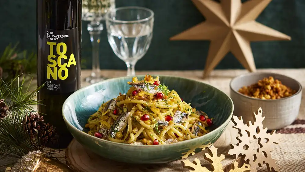 Pici with breadcrumbs and Tuscan PGI olive oil