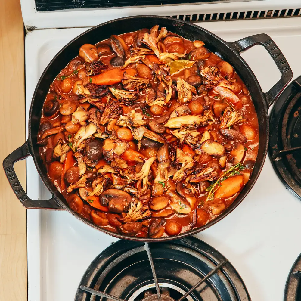 Mushroom Bourguignon
