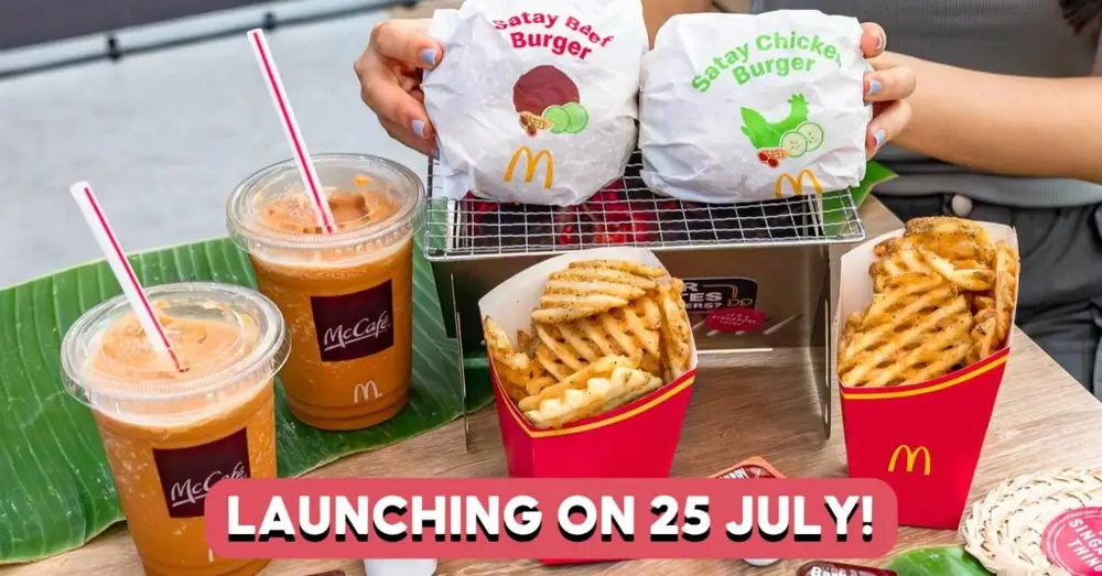 McDonald's Launches Satay Burgers And New Thai Tea Frappe, Crisscut Fries Return Too