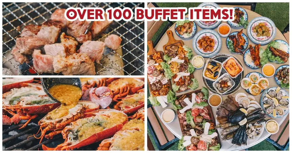 Three Peacocks Review: Singapore’s Largest Outdoor Buffet Has Free-Flow Australian Wagyu And Live Seafood