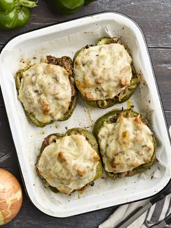 Philly Cheesesteak Stuffed Peppers