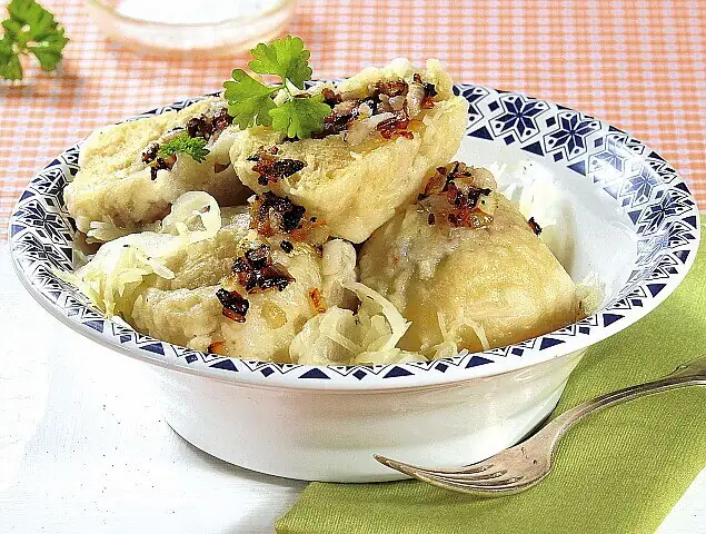 Cabbage dumplings stuffed with minced meat