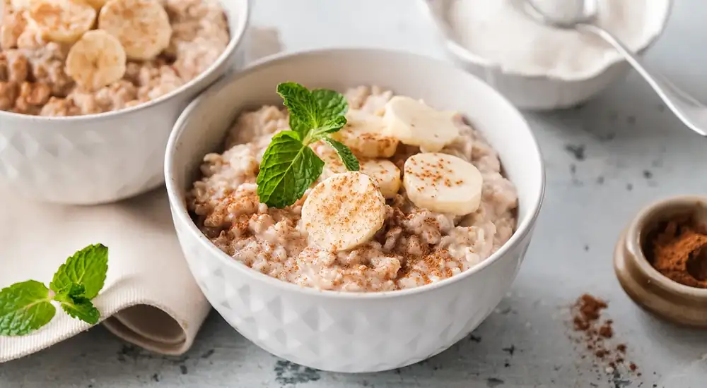 Oatmeal with coconut milk