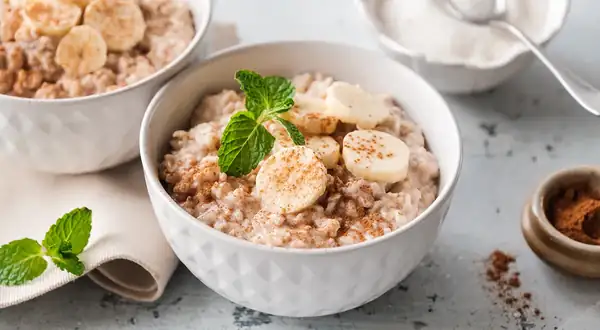 Oatmeal with coconut milk