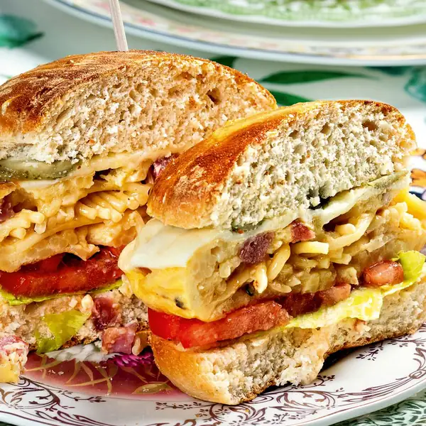Spaghetti sandwich